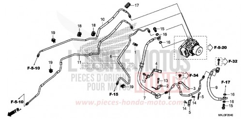 TUYAU DE FREIN/FLEXIBLE DE FREIN CB1000RAJ de 2018